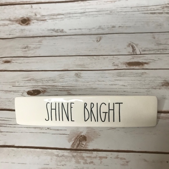 Rae Dunn SHINE BRIGHT Desk Plaque - Picture 2 of 6